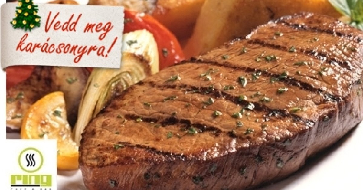 4900 Ft-ért ketten kaptok igazi amerikai steak vacsorát a Ring Caféban (50% kedvezmény)