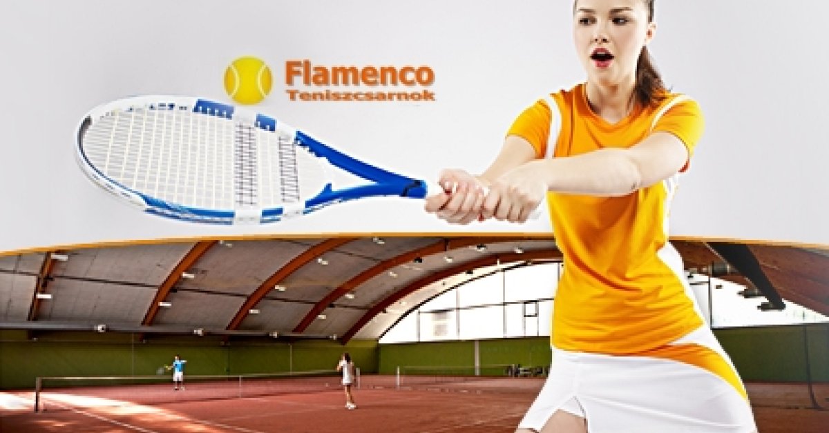 Négy alkalomra szóló teniszbérlet a Flamenco Teniszcsarnokban