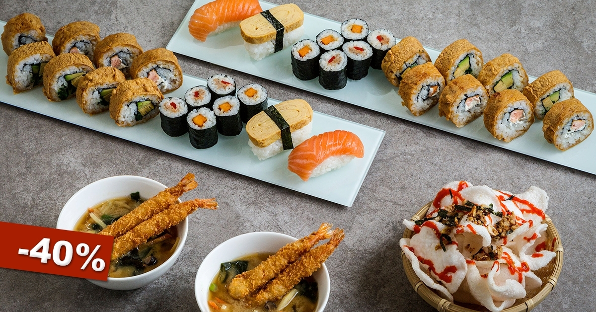 3 fogásos sushi válogatás