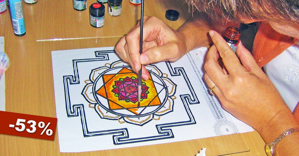 Üveg mandalafestő tanfolyam