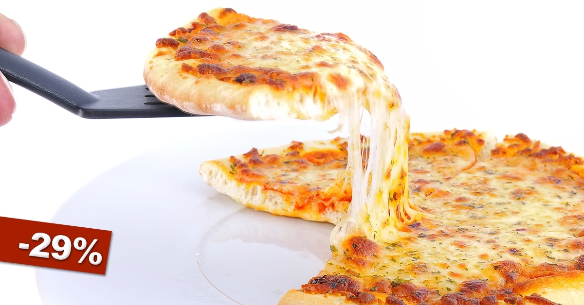 2 db biolisztből készült pizza
