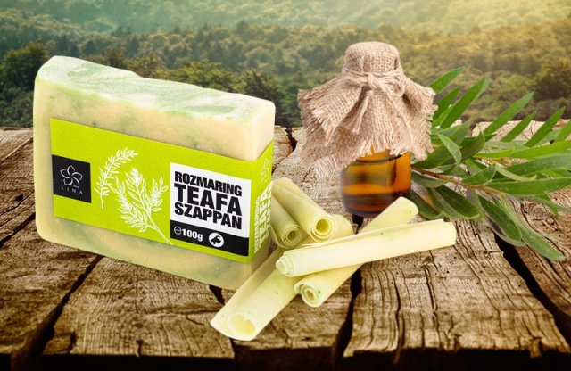 LINA Rozmaring teafa kecsketejes szappan, 100 g + több típusban