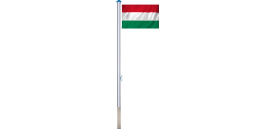Timeless Tools Zászlótartó rúd kétoldalas 90x150cm magyar zászlóval
