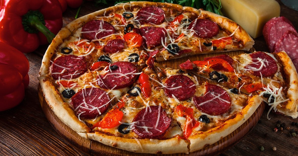 Vékony tésztás olasz pizza