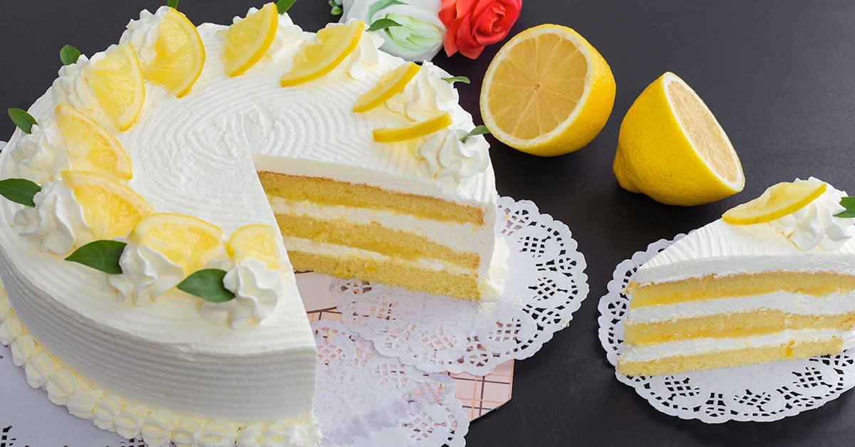 12 szeletes citromos torta