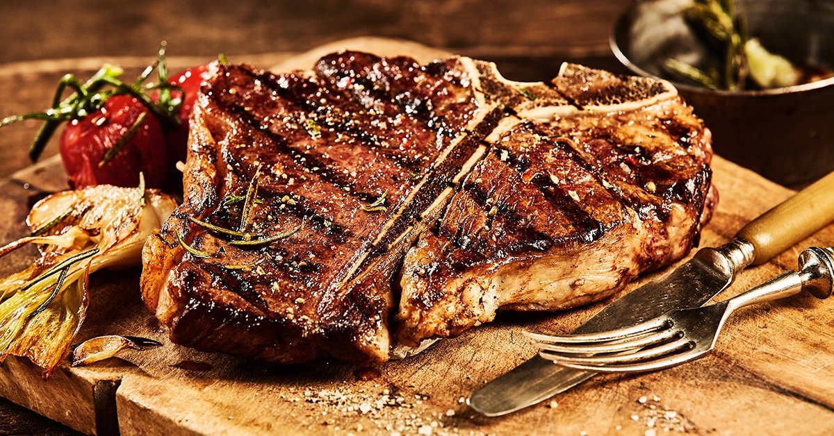 T-bone steak tál 2 főre