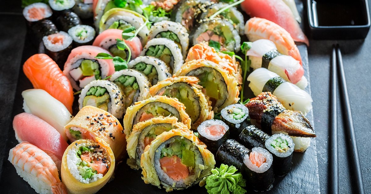 34 darabos lazacos sushi mix