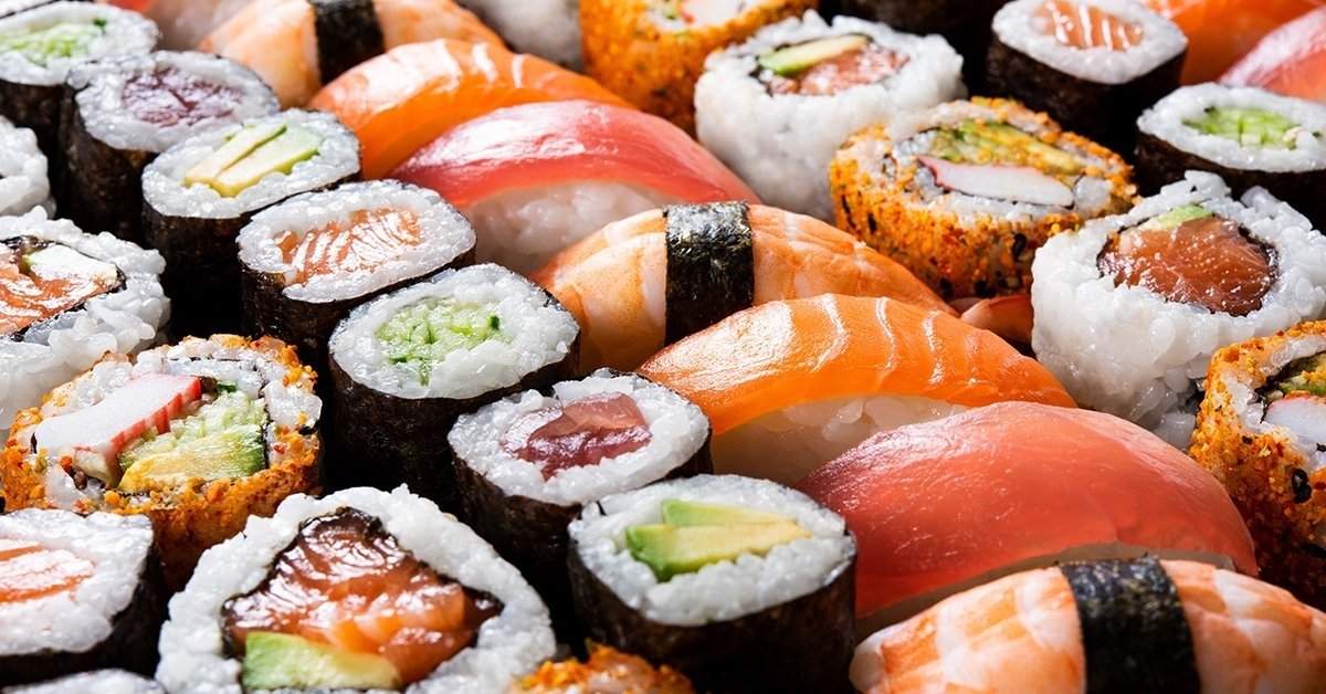60 darabos prémium sushi tál