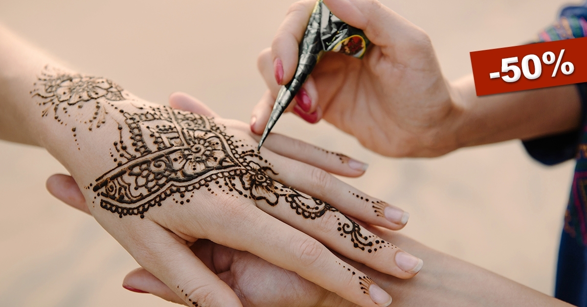 Alkalmi hennafestés kézre
