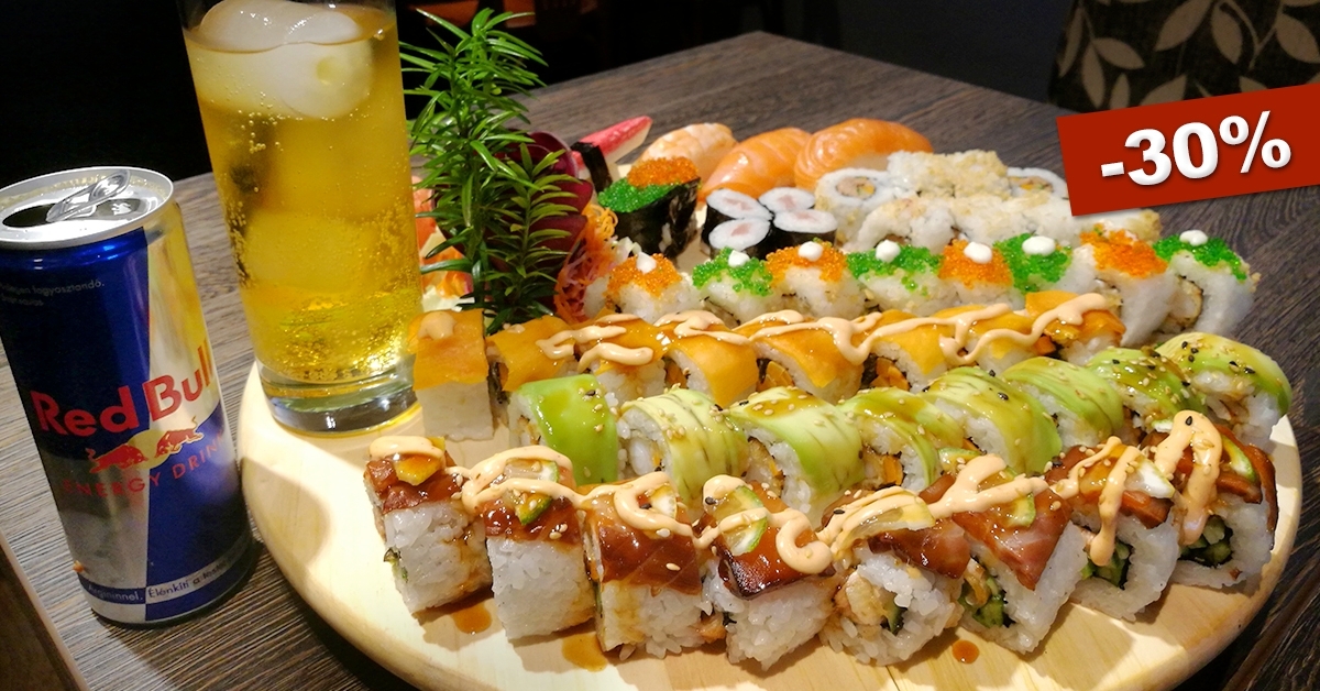 Sushi válogatás röviditallal