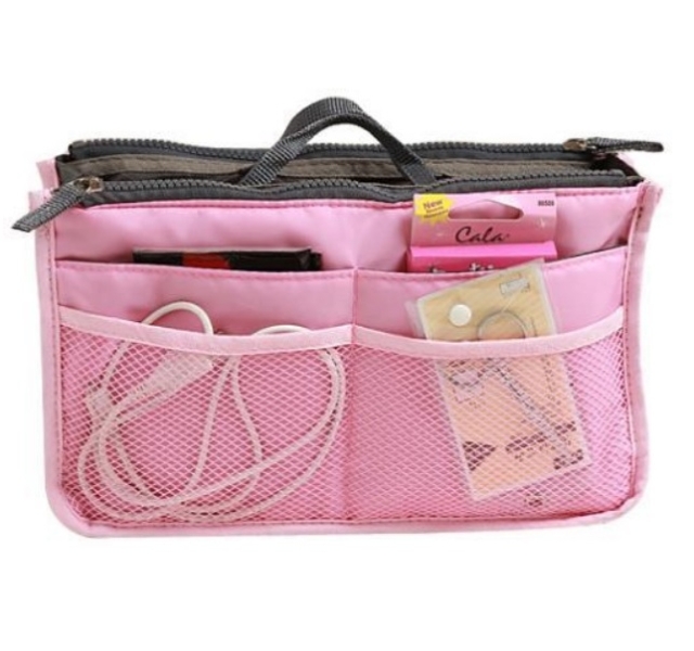 Női táskarendező, rózsaszín + több színben