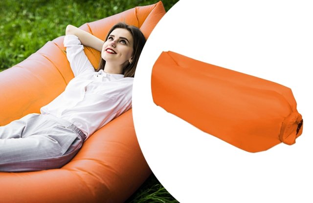 Timeless Tools Levegővel tölthető relax ágy-narancssárga