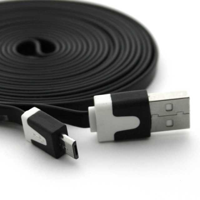 Micro USB adat és töltő kábel, 3m, több színben