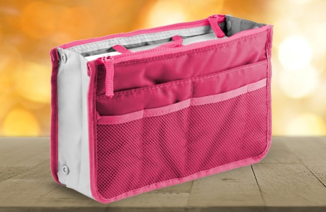 Női táskarendező, sötét pink + több színben