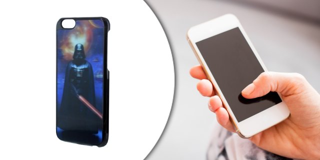 iPhone 6/6s holografikus szilikon védőtok, Star Wars - Vader