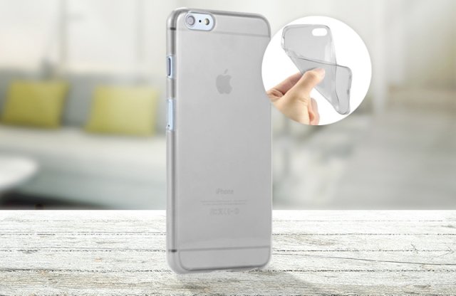 iPhone 6/6S szilikon védőtok, 0,33mm, átlátszó