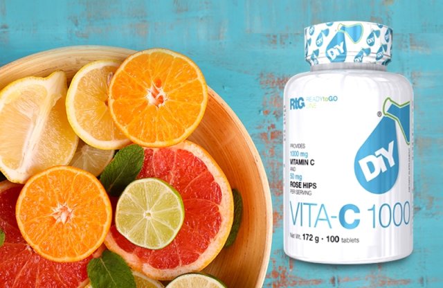 Vita C 1000+ csipkebogyó, 100 db tabletta, DIY Nutrition, RTG