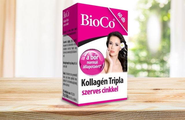 BioCo kollagén tripla szerves cinkkel, 60 db