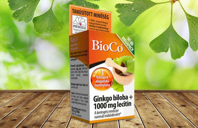 BioCo Ginkgo Biloba + 1000 mg Lecitin Megapack, 90 kapszula