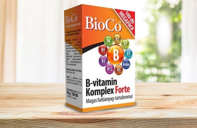 BioCo B-vitamin Komplex Forte, 100 db tabletta
