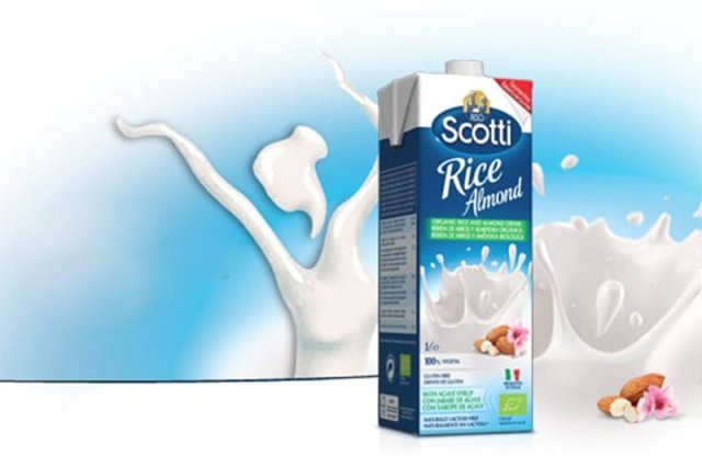 Riso Scotti bio rizsital, 1000 ml, mandulás + más ízekben