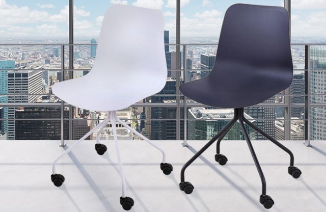 DANELA irodai szék kerekekkel, sötétkék + más színben