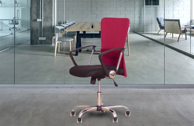 AEX irodai szék gumi kerekekkel, piros + több színben