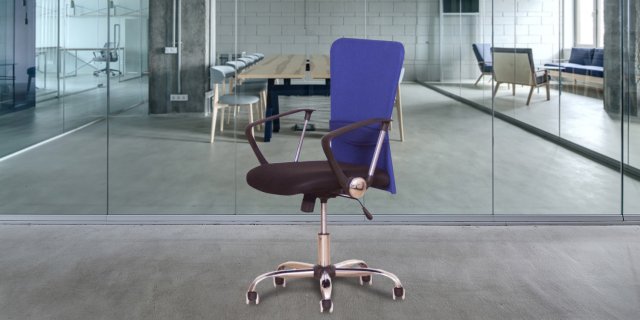 AEX irodai szék gumi kerekekkel, kék + több színben