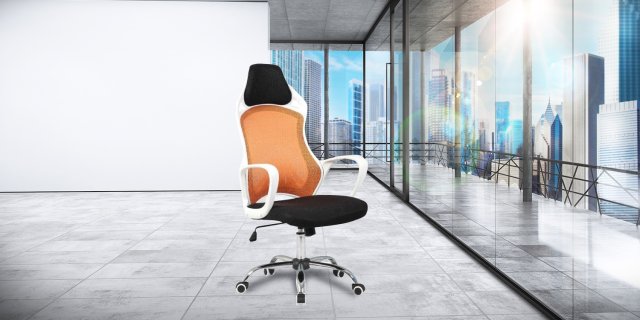 ARIO irodai szék gumi kerekekkel, narancs + más színben