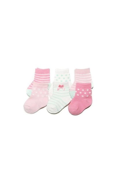 CARTER'S 3 db-os lányka baby zokni, rózsaszín, 0-3 hónapos