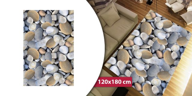 BESS szőnyeg, 100% poliészter, kő mintás, 120x180 cm + más méretben