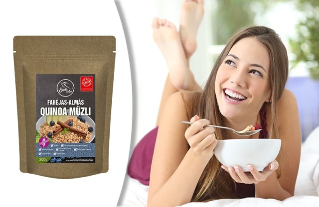Szafi Free fahéjas-almás quinoa müzli, 200 g