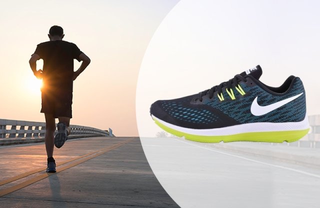 Nike Air Zoom Winflo 4 férfi cipő, fekete, 41-es méretben