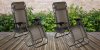 Timeless Tools Zéró gravitáció kerti szék ajándék pohártartóval, 2 db-barna