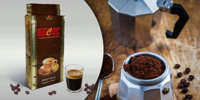 Biancaffe Classica darált pörkölt kávé, vákuumcsomagolt, 250 g