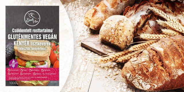 Szafi Free csökkentett rosttartalmú vegán kenyér lisztkeverék, gluténmentes, 1000 g