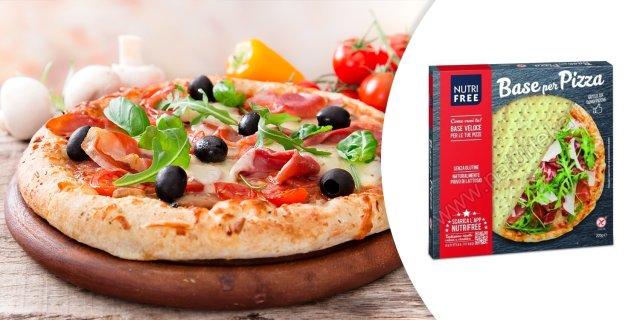 Nutri free base per pizza, gluténmentes pizzalap 200g