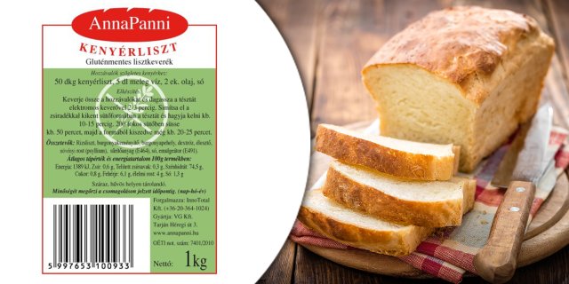 Anna Panni gluténmentes kenyérliszt 1000 g