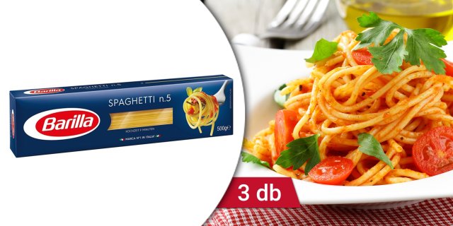 Barilla Spaghetti durum száraztészta, 3 db x 500 g