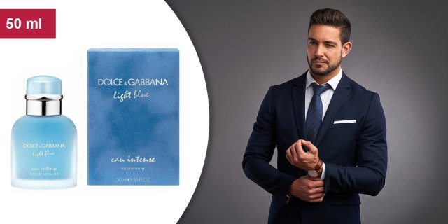 Dolce & Gabbana | Light Blue Eau Intense, férfi parfüm (eau de parfum) 50 ml