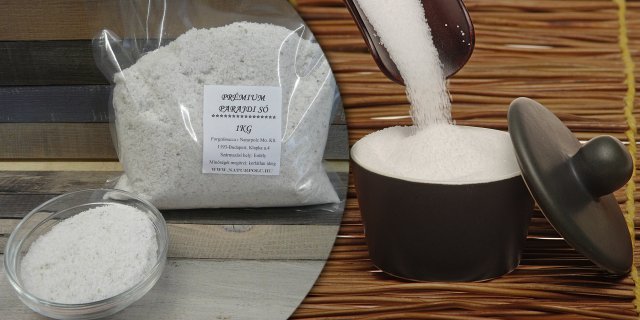 Prémium étkezési parajdi só, 1 kg