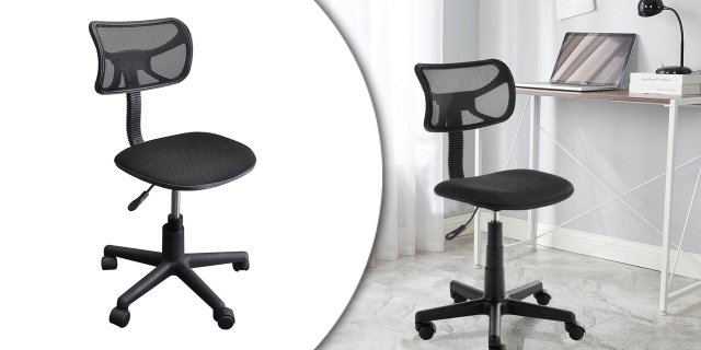 Alacsony háttámlás irodai szék, fekete + több színben