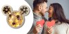 BoxEnjoy: MICKEY krém színű desszert doboz - szappanrózsával és Ferrero Rocher-val