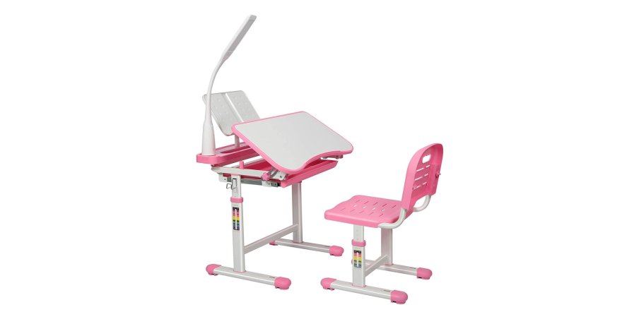 Timeless Tools Állítható magasságú, többfunkciós, gyerek íróasztal-rózsaszín