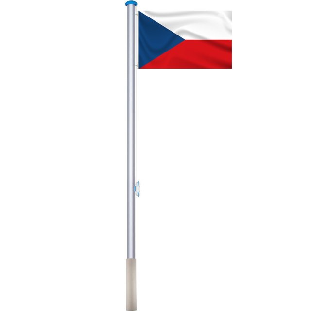 Timeless Tools Zászlótartó rúd kétoldalas 90x150cm cseh zászlóval