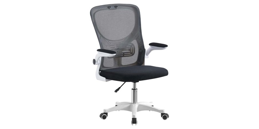Timeless Tools Ergonomikus irodai szék felhajtható könyöktámasszal fehér