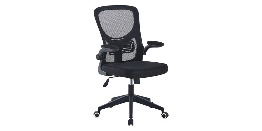 Timeless Tools Ergonomikus irodai szék állítható derékés könyöktámasszal, fekete