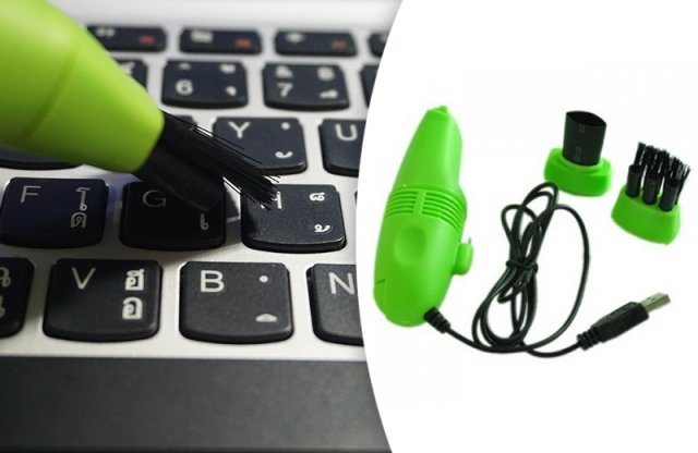 USB Mini porszívó billentyűzethez, laptophoz, telefonhoz