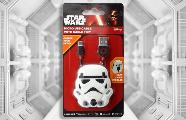 Star Wars USB, micro USB kábel, Trooper