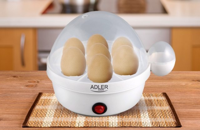 Adler tojásfőző, 450W, fehér